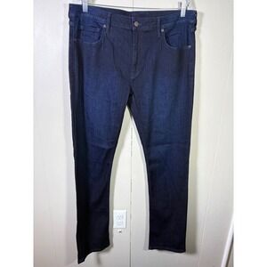 True Classic Mens Dark Wash Indigo Comfort Stretch Jeans Size 36 x 33 Casual